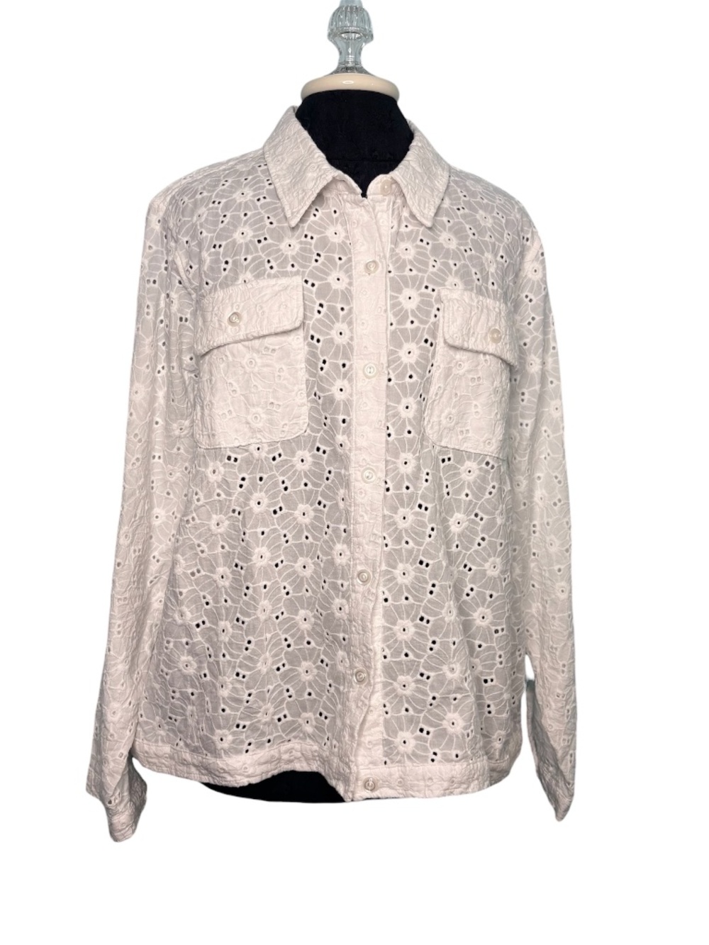 Coldwater Creek Plus Size White Summer Jacket Blazer